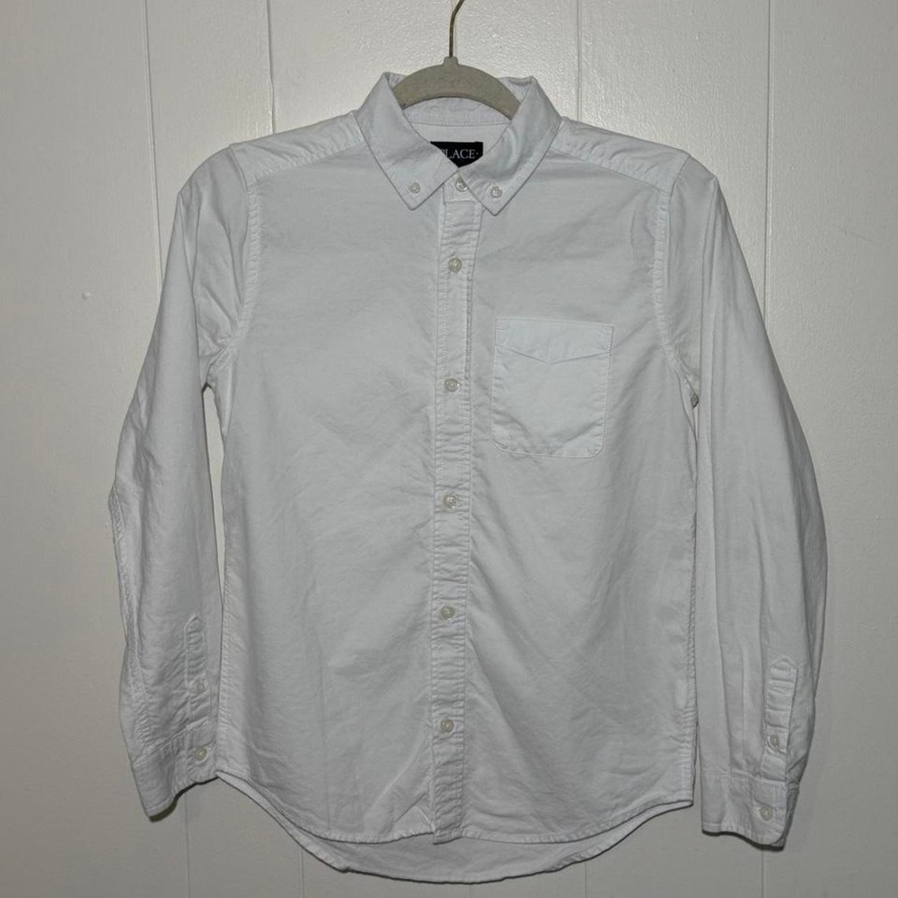 boys white button up shirt